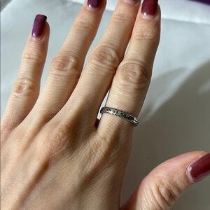 Sterling silver band ring